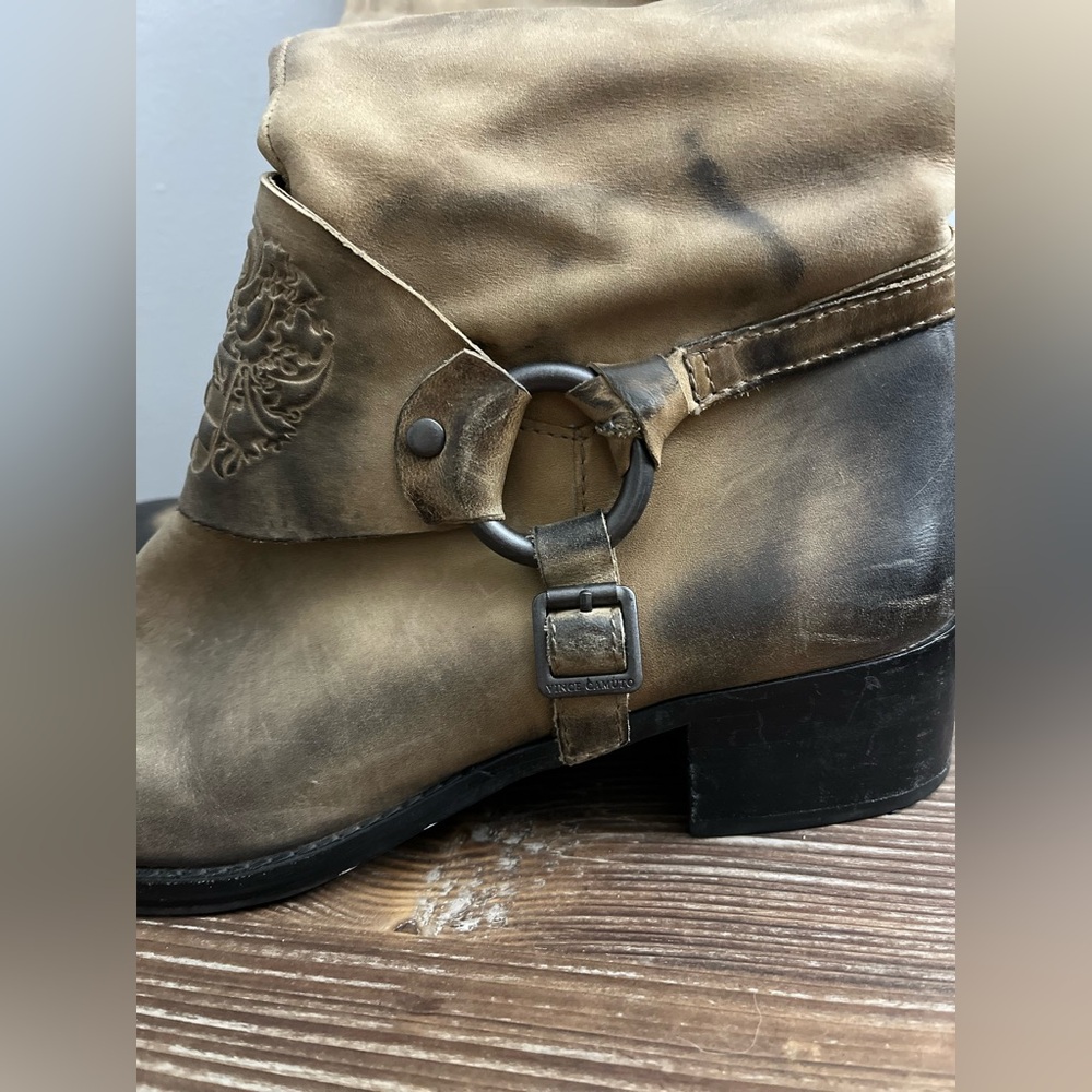Vince Camuto Shaylee Leather Riding Boots Size 10B/40 - Picture 8 of 13